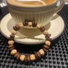 New New Chinese-style Handmade Natural Coffee Bean Passion Fruit Seed Niche Design Versatile Unisex Patchwork Fragrant Bracelet