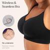 Reggiseni Sportivi da Donna Senza Ferretto Morbidi Reggiseno da Allenamento Copertura Totale Bralette Push Up Top Cami Senza Cuciture per Yoga Fitness