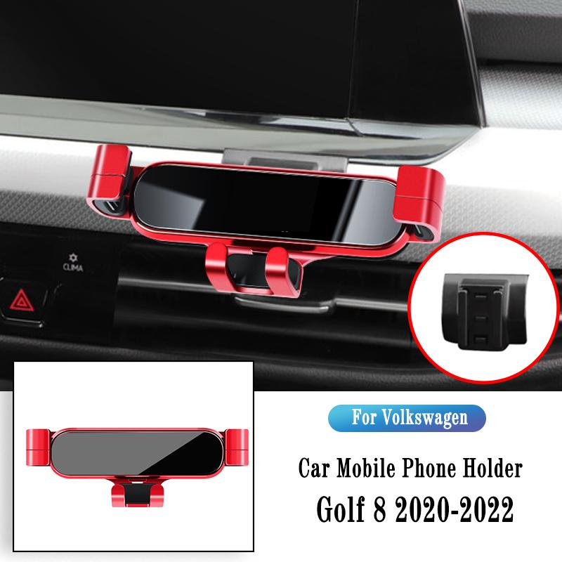 Car Phone Holder For Volkswagen VW Golf 7 8 MK7 2014-2022 Gravity Navigation Bracket GPS Stand Air Outlet Clip Rotatable