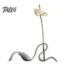 3D Printed Wave Bookshelf, Modern Abstract Ribbon Style Book Stand, Elegant Desk Organizer for Book Magazines, Flower Vase Home Office Decor