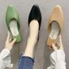 Yuzhihao Damen Quadratische Zehenpartie Slip-On Halbsandalen - Stilvoll, Einfarbig, Ganzjahres-Tragbar