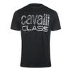 Cavalli Class Mens Zebra Print Logo T-Shirt