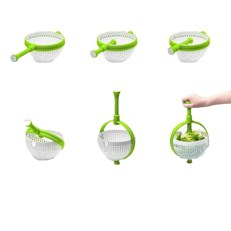 New Vegetable Rotating Drain Basket Salad Spinner Washing Dehydration Basket Kitchen Vegetable Centrifugal Washer