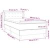 Vidaxl Continental Bed With Mattress, Dark Grey Velvet, 80X200 Cm