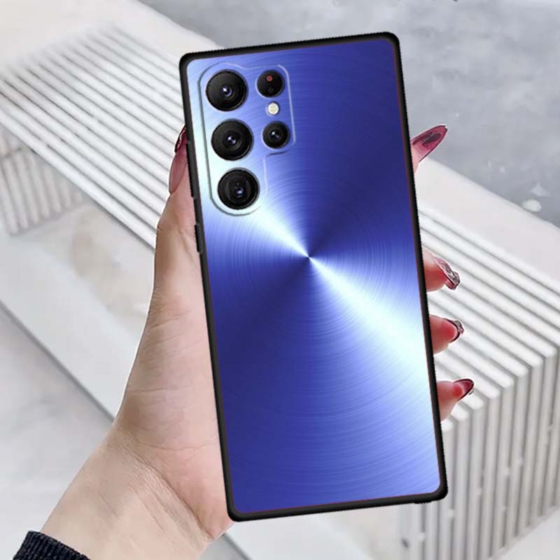 Art colored luminous pattern For Samsung Galaxy S26 S25 S24 S23 S22 S21 S20 Ultra Plus FE 5G Black Soft TPU Phone Case