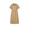 Women's Short Sleeve Cinched Waist Shirt Dress
