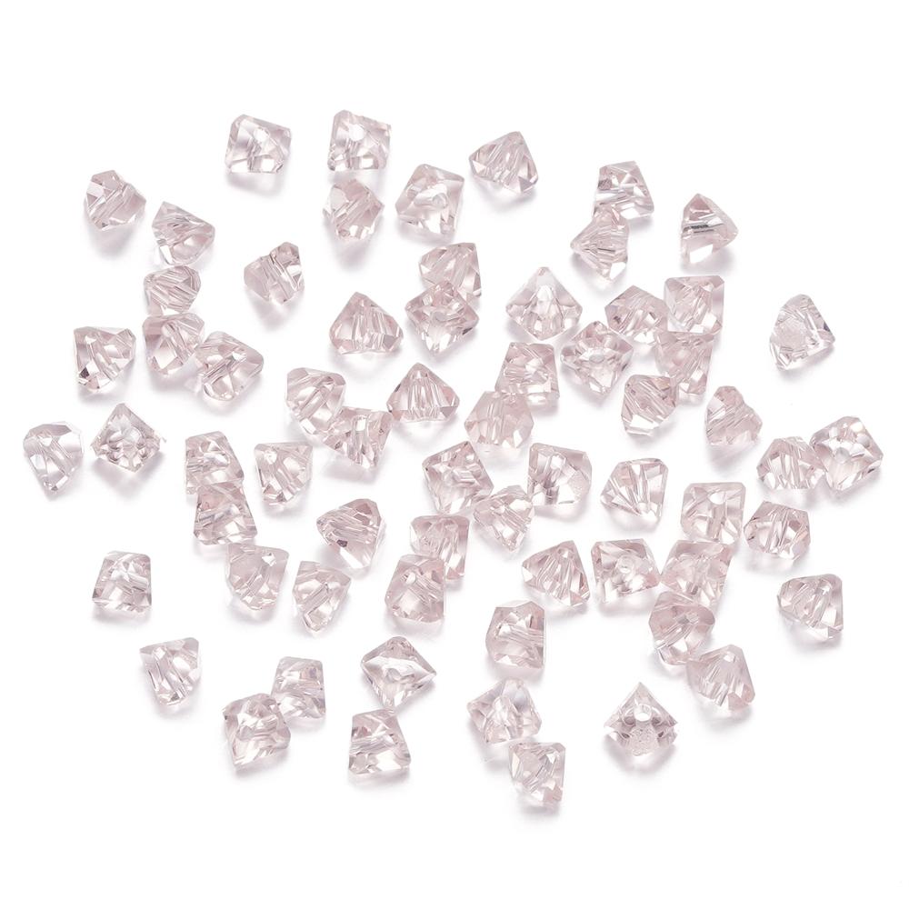 A string 4mm 6mm Irregular Crystal Glass Beads Necklace Czech Rondelle Loose Beads For DIY Jewelry Bracelet Making Accessories