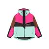 Li Ning Bluza z kapturem sportowa oversize w bloki kolorów męska Różowa AFDS249-1