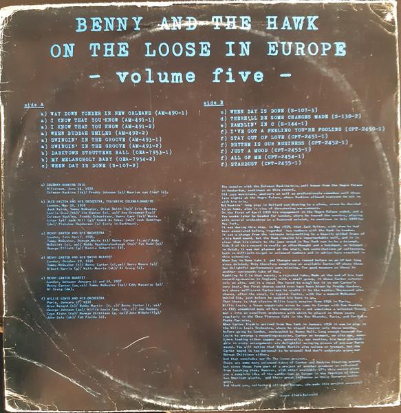 

LP Record BENNY CARTER & COLEMAN HAWKINS - Benny And The Hawk On The Loose In OTL5 OTL 1977 Europe Jazz Used