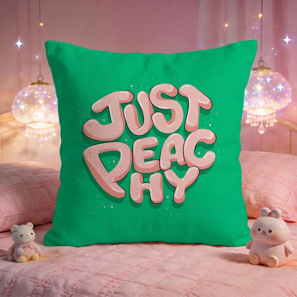 Positive Motivational Quote Cushion Cover Premium Comfort Reversible Pillow Cove Two In One Design for Any Room  Car Interior