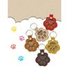 Decorative Leather Keychain with Pet Hair Storage Soft Sturdy Design Pet Hair Keyring for Personal Belongings