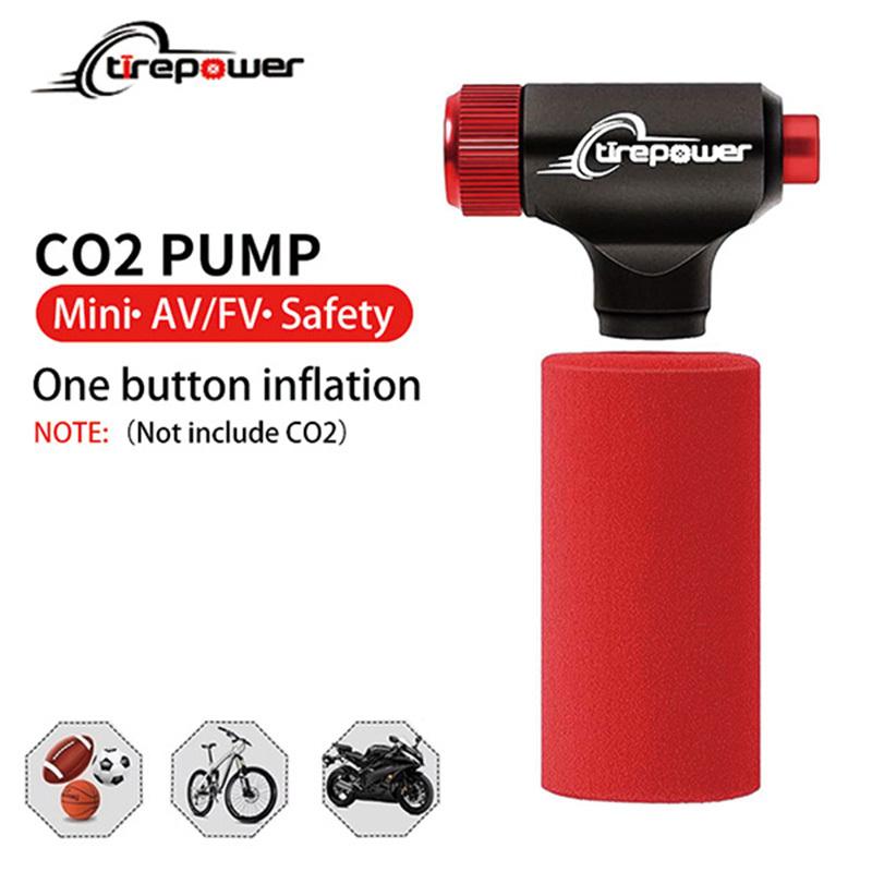 Mini Taşınabilir CO2 Lastik Pompası Bisiklet El Pompası MTB Yol Bisikleti Hava Pompası Schrader Presta Valf Adaptörü Top Bisiklet Aksesuarları