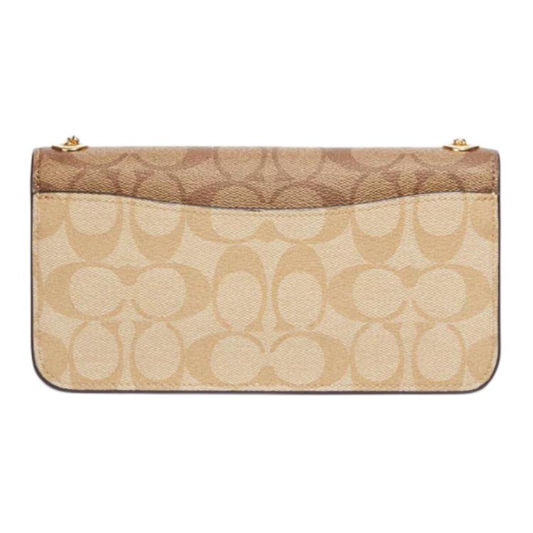 Coach Morgan 20 Classic Monogram Buckle Closure Coated Canvas And Leather Shoulder Crossbody Bag Small Women bags Brown CH167-IMOT4