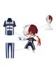 Shoto Todoroki Cosplay Costume with Gym Adult for School Festivals and Events Todoroki Gym Uniform with Size [Excellent Quality] Wig, Uniform,