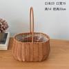 Processing custom imitation rattan woven flower basket, hand-woven waterproof gift basket with flowers, hand-woven hand-held gift basket