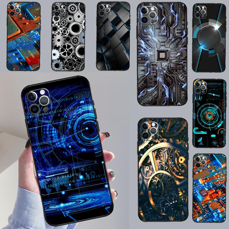 Technology Men's Luxury Phone Case For Samsung Galaxy S25 Ultra S20 S21 S22 S23 S24 Plus S9 S10 S25 FE Cover Shell
