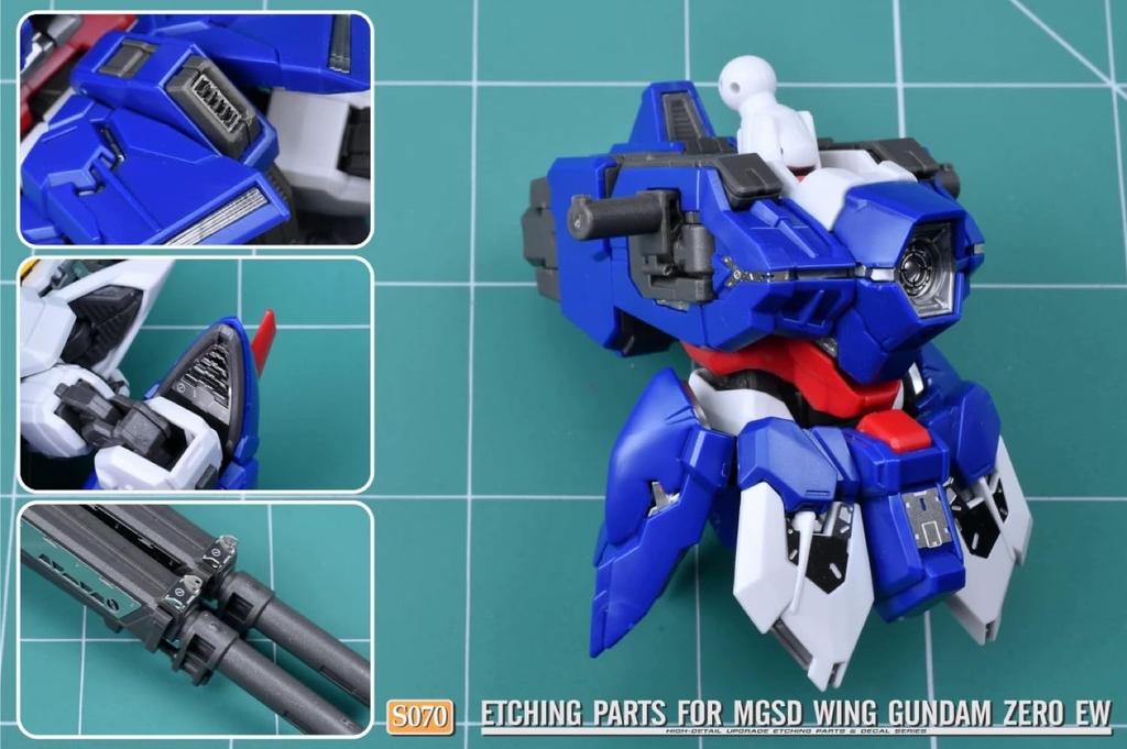 MGSD Wing Gun Dam Zero EW modification detail up high quality metal parts with water transfer decal