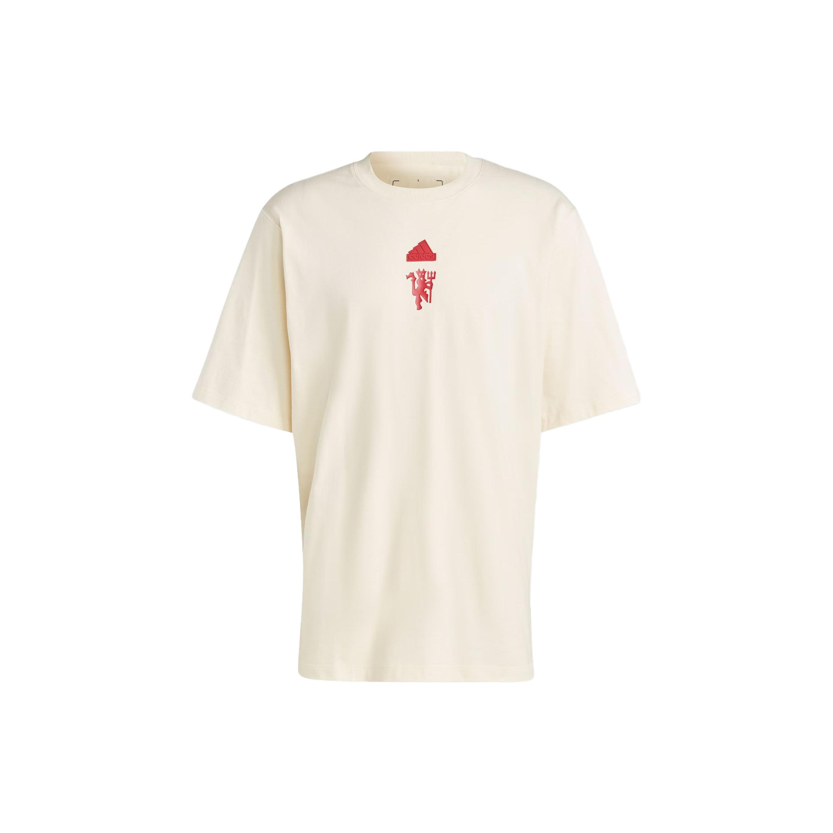 adidas Manchester United LFSTLR Oversized T-Shirts White Red Men s IA8552 XL