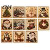 Interactive DIY Christmas Art Kits Faux Pearl Painting Kit with Frame, Santa Winter Holiday Theme Craft Supplies Beads for Adults Beginner,