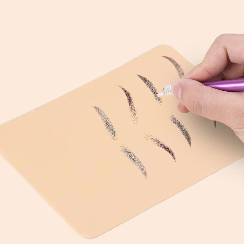 Eco-Friendly Small Silicone Tattoo Practice Skin for Beginners - Portable, Handmade, Skin Color Microblading Simulation