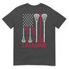 Lacrosse American Flag Lax Unisex Unisex Boys Girls Gifts Tshirt
