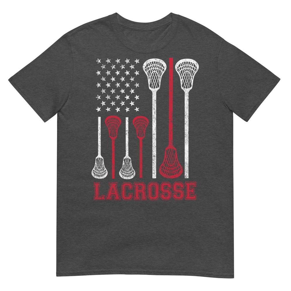 Lacrosse American Flag Lax Unisex Unisex Boys Girls Gifts Tshirt