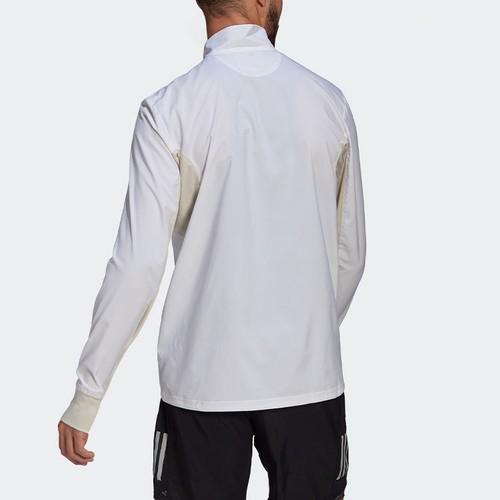 adidas Casual Sports Running Retro Stand Collar Colorblock Jacket Men’s White