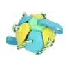 Interactive Outdoor Fly Ball Flying Saucer Ball Interesting Dog Soccer Toy with Straps
