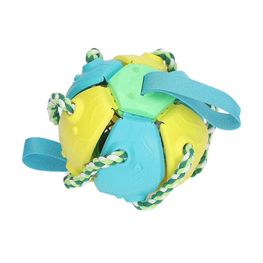 Interactive Outdoor Fly Ball Flying Saucer Ball Interesting Dog Soccer Toy with Straps