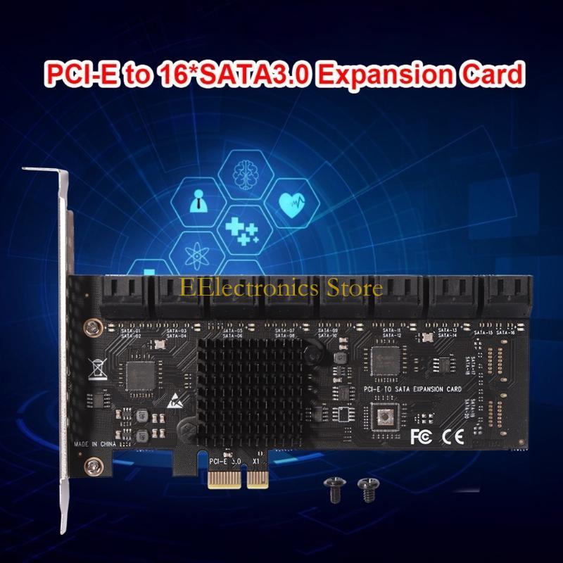 

B03C SATA3.0 Adapter PCIE 1X Ports III Expansion Card PCIE Elevator China Mainland