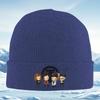 Group chibi characters black background Knitted Hat Unisex Women Unisex Beanie Pullover Cap Winter Thermal Warm Christmas Outdoor C