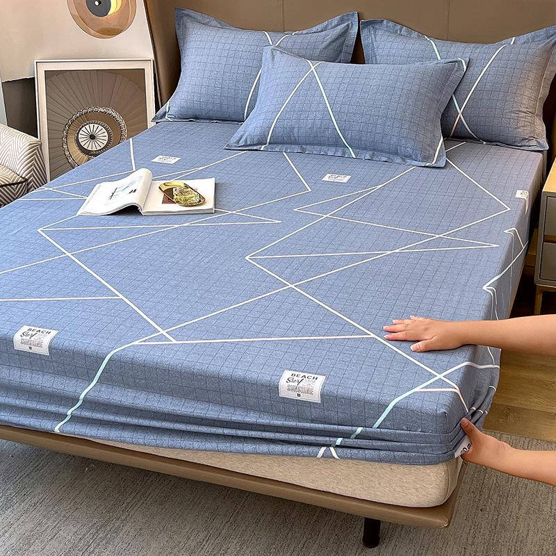 Thick Pure Cotton Flannel Fitted Bed Sheet: Non-Slip, All-Inclusive Mattress Protector