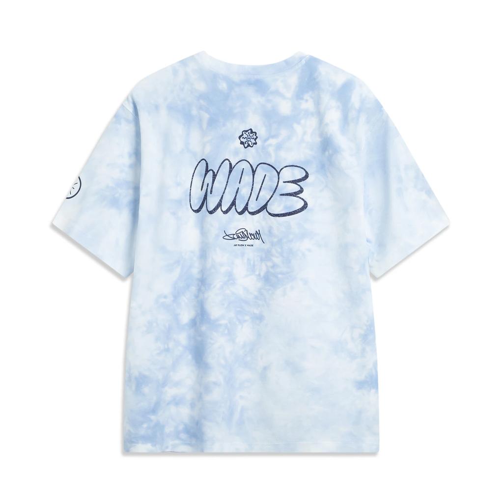 Li Ning X Jay Flow Letter Round Neck Pullover Back Print Comfortable Gradient Versatile Loose Casual Simple Sports Short Sleeve T-Shirt AHSVA09-3