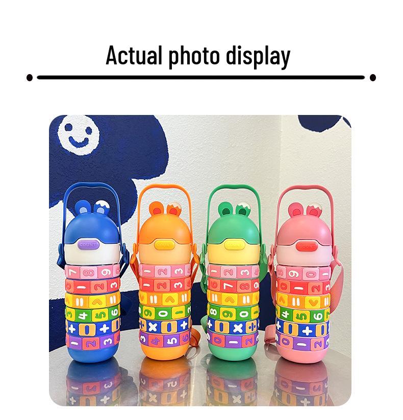 Portable Insulated Cup for Kindergarten Kids - 316 Stainless Steel, Large Capacity, Cute Design