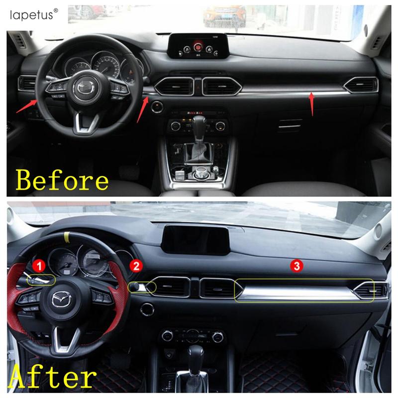Head Light / Window Lift / Water Cup Panel / Handle Bowl Cover Trim For Mazda CX-8 KG CX8 2017 - Matte Accessories Interior