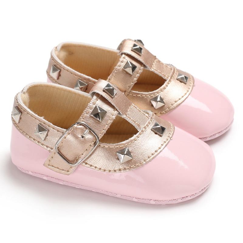 Baby Girl Soft Soled PU Shoes Infant Walking Dress Cradle Shoe First Walkers
