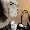Korean Glitter Pixel Snowman Phone Case for iPhone 17/16 Pro Max/15/14