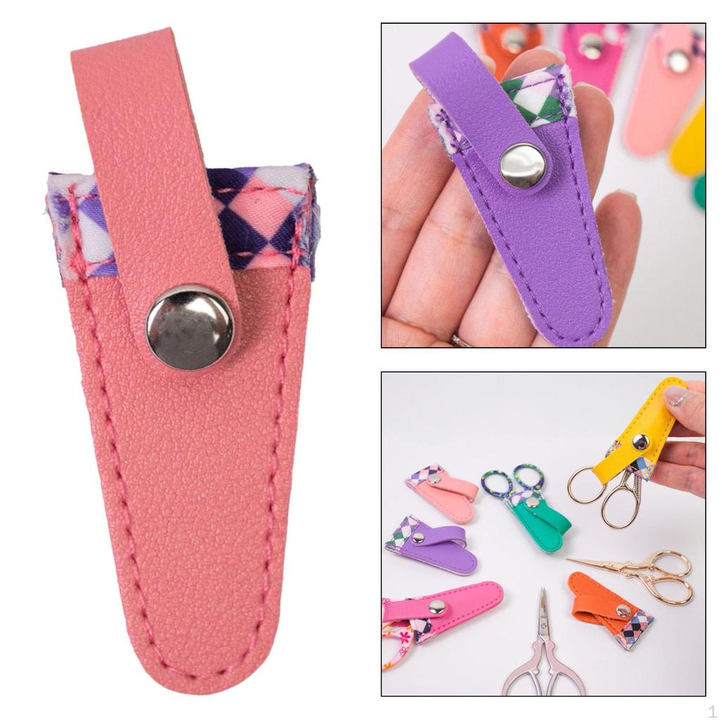 Husa Foarfece Craft Depozitare Foarfece Broderie Piele PU Compact pentru Crafting