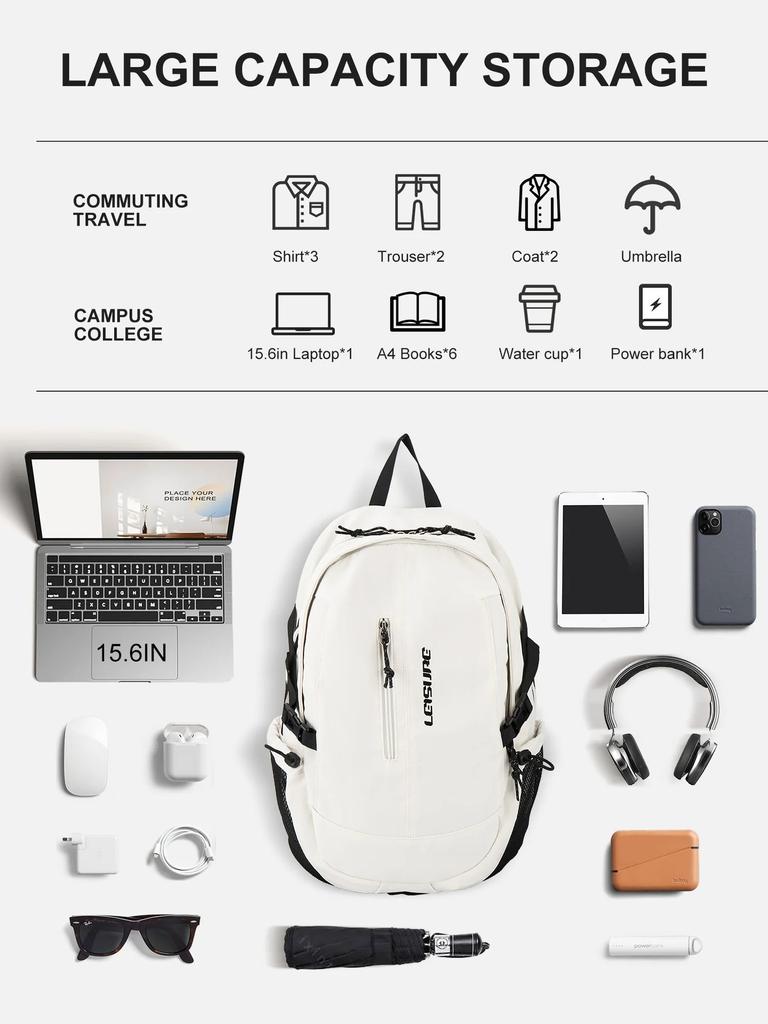 Laptop Backpack for Women Men 14inch Computer Bag, School Backpack, Lightweight Fashion Travel Work Anti-theft Commuter Backpack