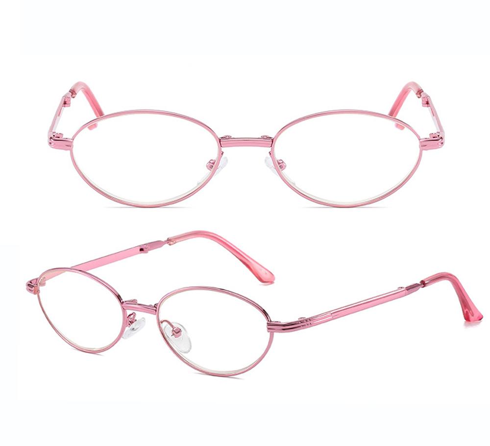

Foldable Portable Reading Glasses Women Men Full-Rim Ultralight Pink/Gold Anti Blu Anti Fatigue +1 +1.5 +2 +2.5 +3 +3.5 +4 +2.5