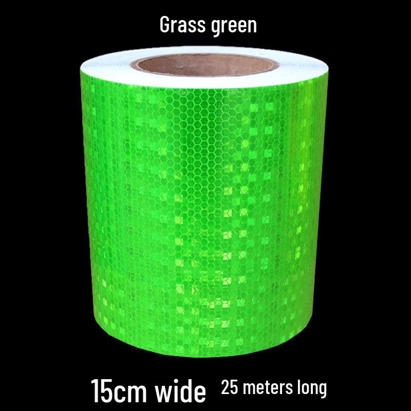 5cm Black Yellow Reflective Honeycomb Arrow Warning Tape Car Sticker