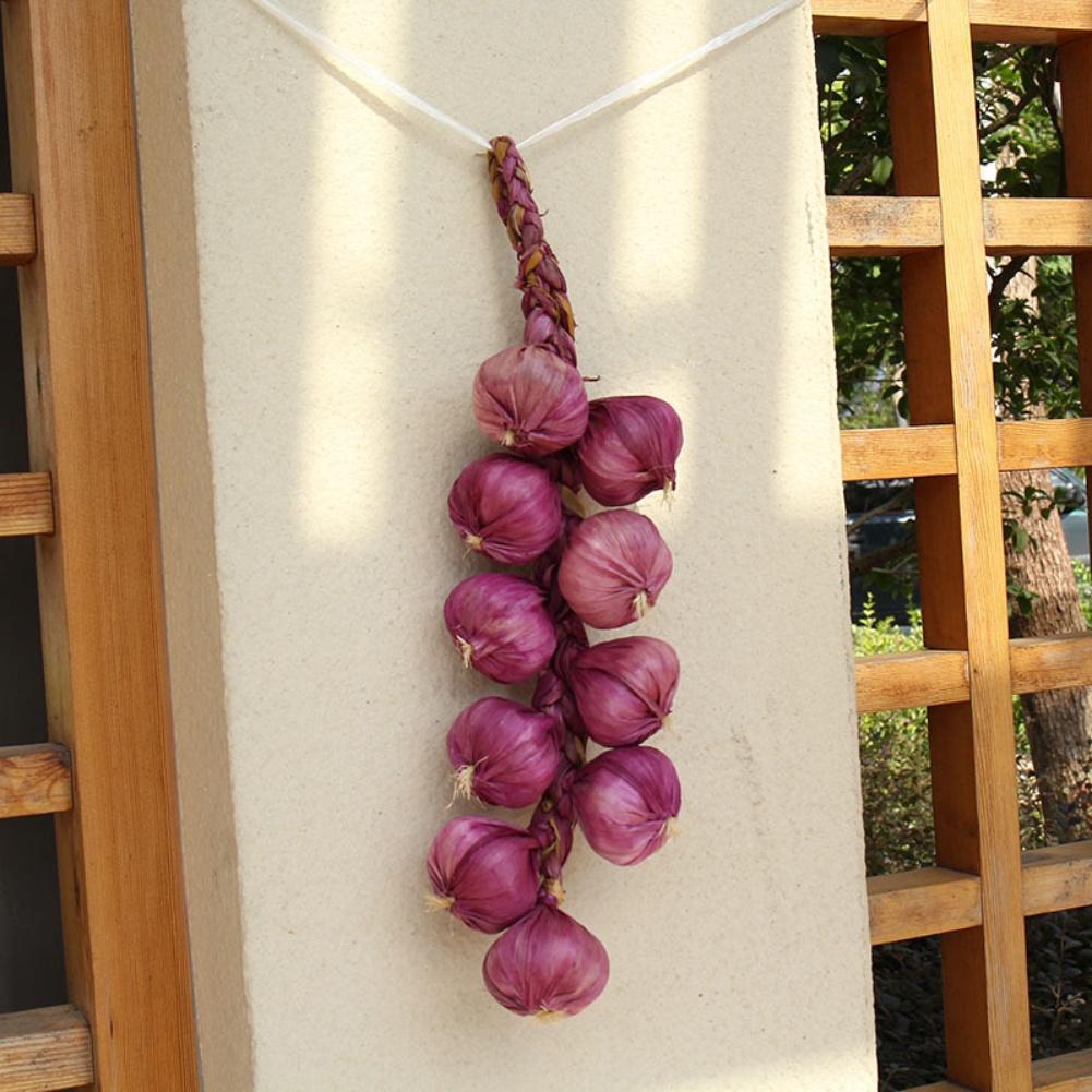 6Pcs Fake Garlic String Decoration Lifelike Multi-Color Kitchen Accent Kitchen Decor For Rustic Or Modern Interiors