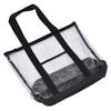 Transparent Beach Bag Waterproof PVC Clear Tote Bag with Zipper Closure for Pool Camping Picnic Gym