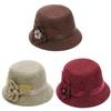 Linen Sun Hat For Women With Wide Brim Summer Fashion Casual Sun Protection