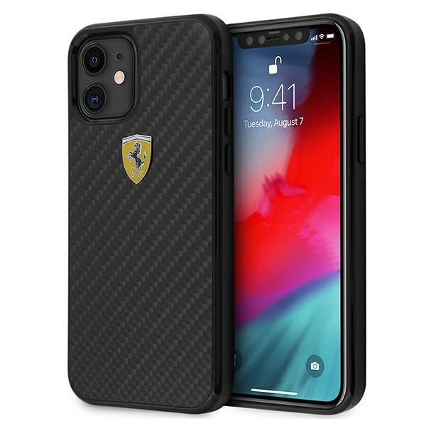 Ferrari Fercahcp12Sbk Iphone 12 Mini5,4 Czarny/Black Hardcase On Track Real Carbon