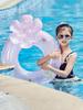Swimming Ring Swim Circle with Daisy Decor Pool Foats Adult Kids Inflatable Pool Tube Giant Float Boys Girl Water Toy Swim Laps