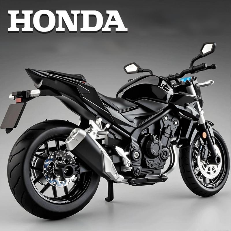 1/12 HONDA CB400F Alloy Sports Motorcycle Model Diecasts Street Racing Motorcycle Model Simulation Sound and Light Kids Toy Gift