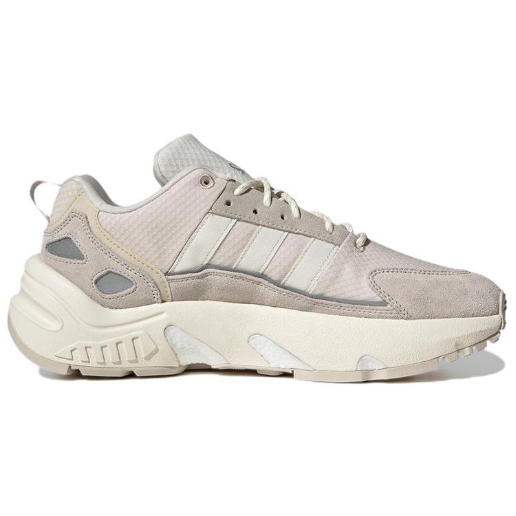 Adidas Originals ZX 22 Boost Round Toe Comfortable Durable Low Top Running Shoes Unisex Running Shoes Beige GX2038