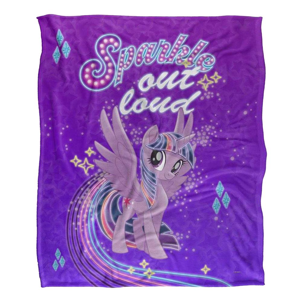 my little pony Sparkle Out Loud Silky Supersoft Blanket