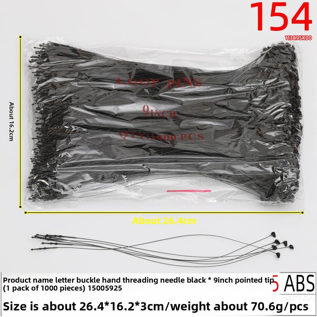 Plastic Rubber Needle Pointed Head Round Head Hand-threaded Needle Mother-and-child Buckle Trademark Hanging Rope